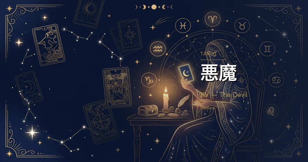 タロット「悪魔（ザ・デビル）」の意味とは？正位置・逆位置・恋愛・仕事を完全解説