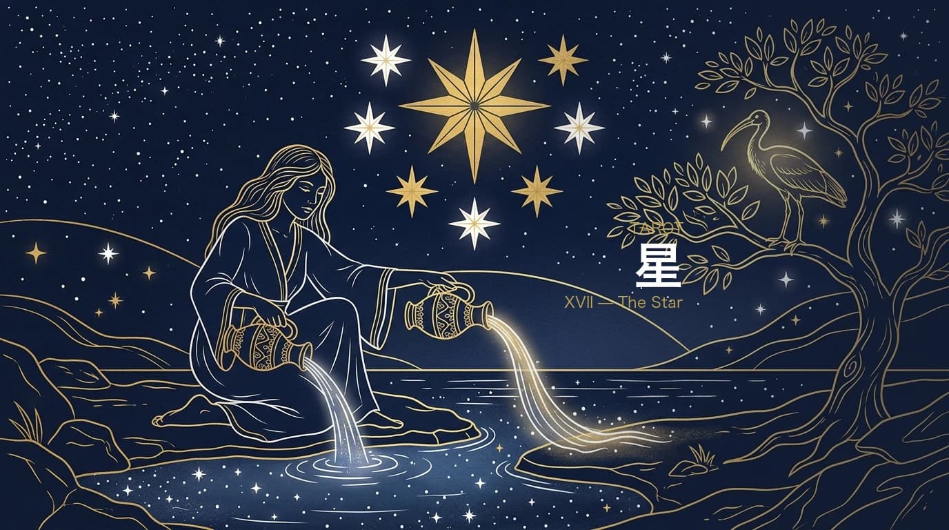 タロット「星（スター）」の意味とは？正位置・逆位置・恋愛・仕事を完全解説