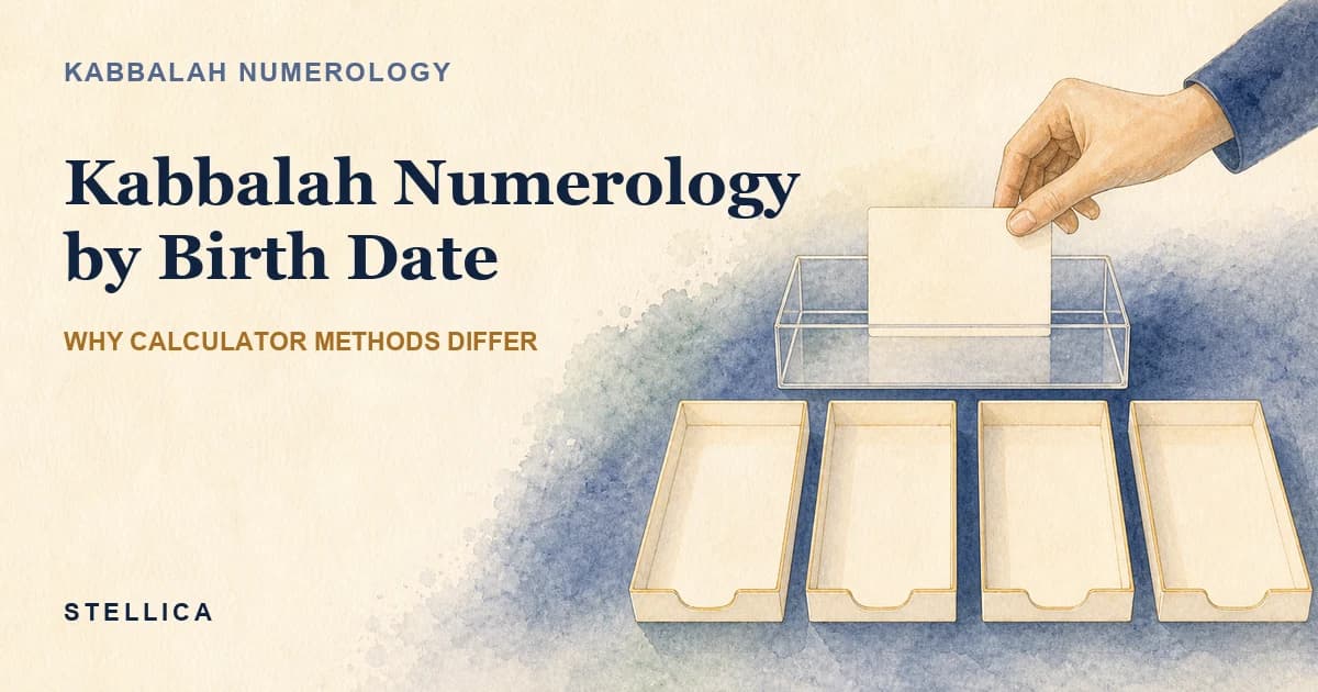 Kabbalah Numerology by Birth Date: Why Calculator Methods Differ