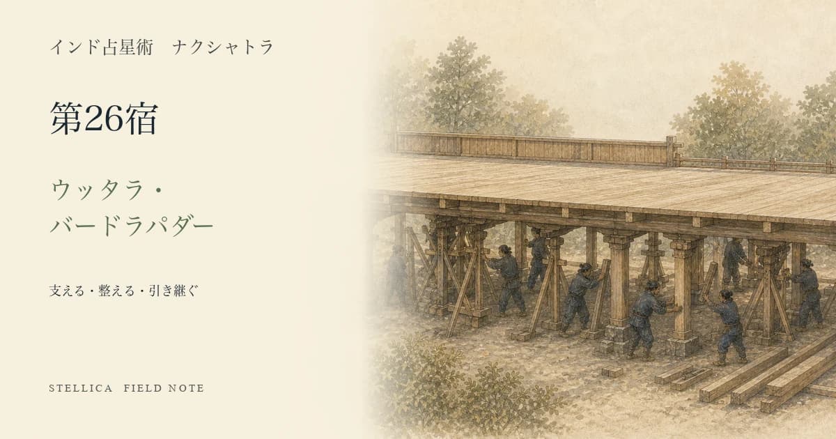 ウッタラ・バードラパダーとは?ナクシャトラ第26宿の性格・4パーダ・恋愛・仕事を解説