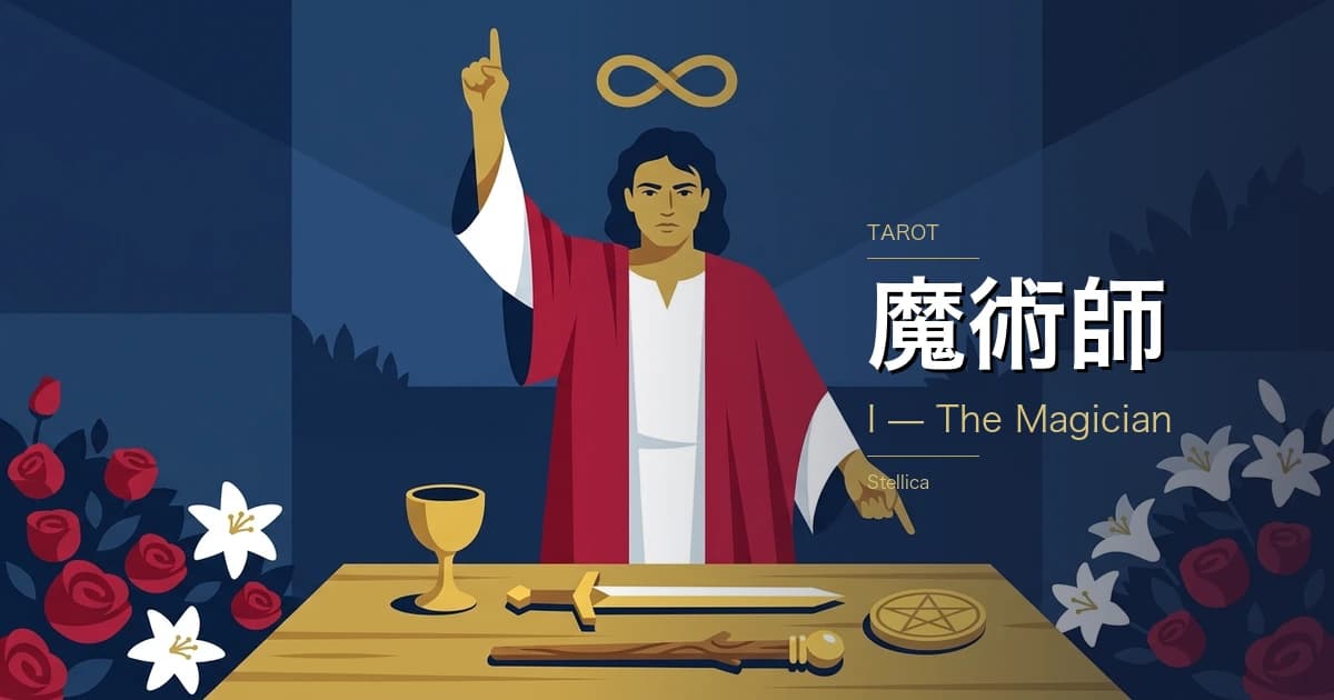タロット「魔術師」の意味|正位置・逆位置の恋愛・仕事・金運を徹底解説